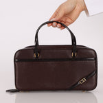 Dior 2001 Grained Calfskin Top Handle - FashioNica