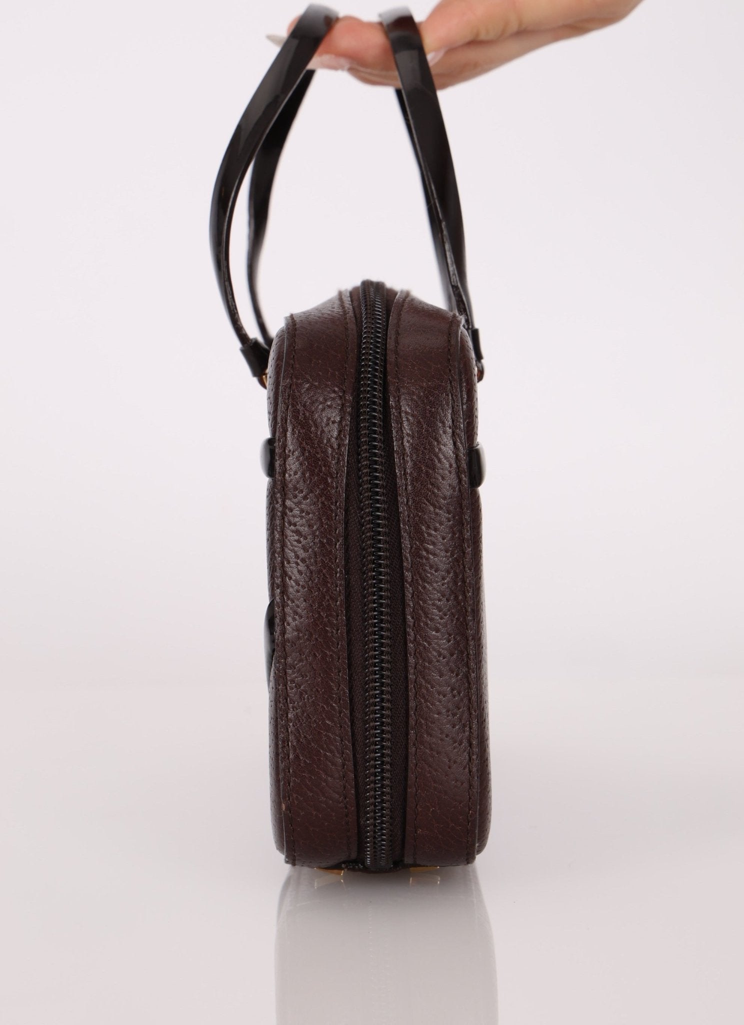 Dior 2001 Grained Calfskin Top Handle - FashioNica