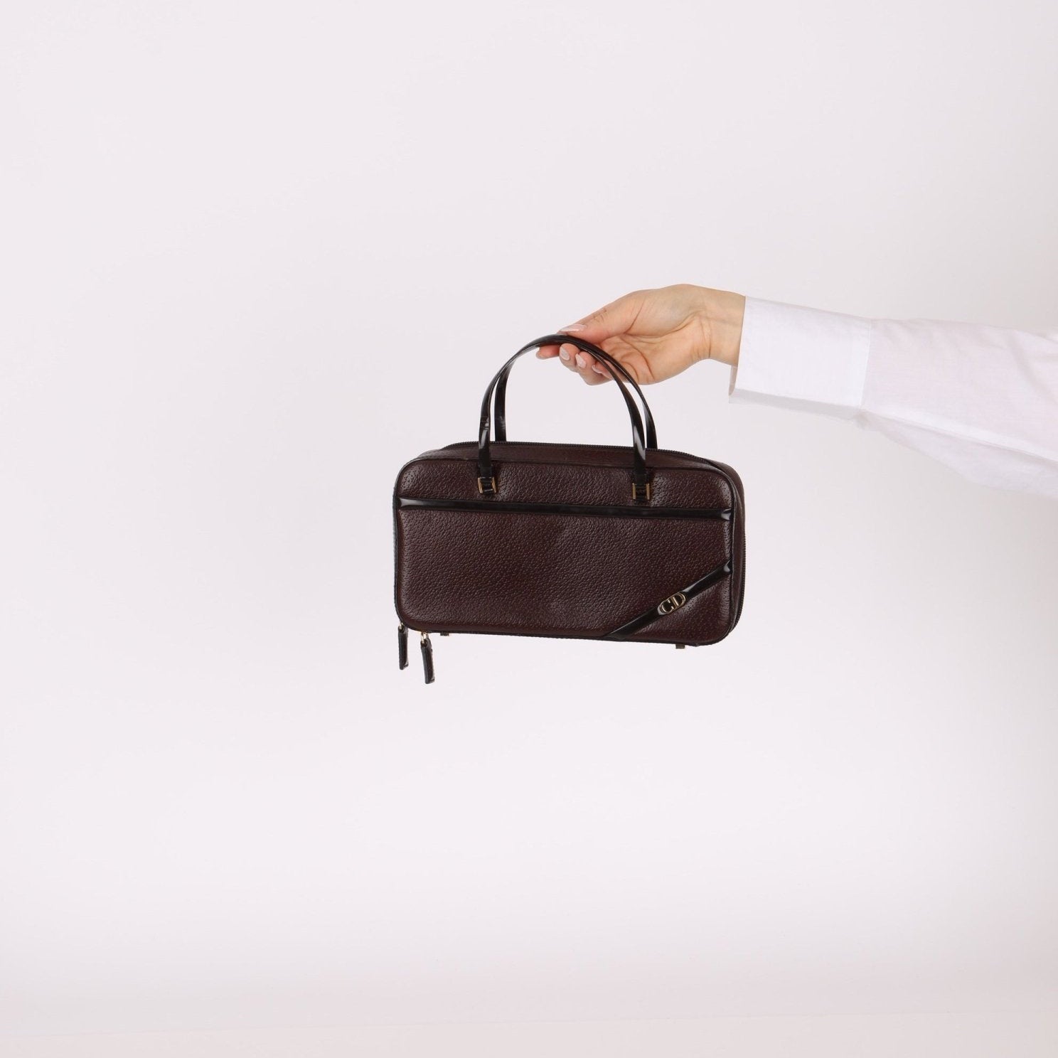 Dior 2001 Grained Calfskin Top Handle - FashioNica