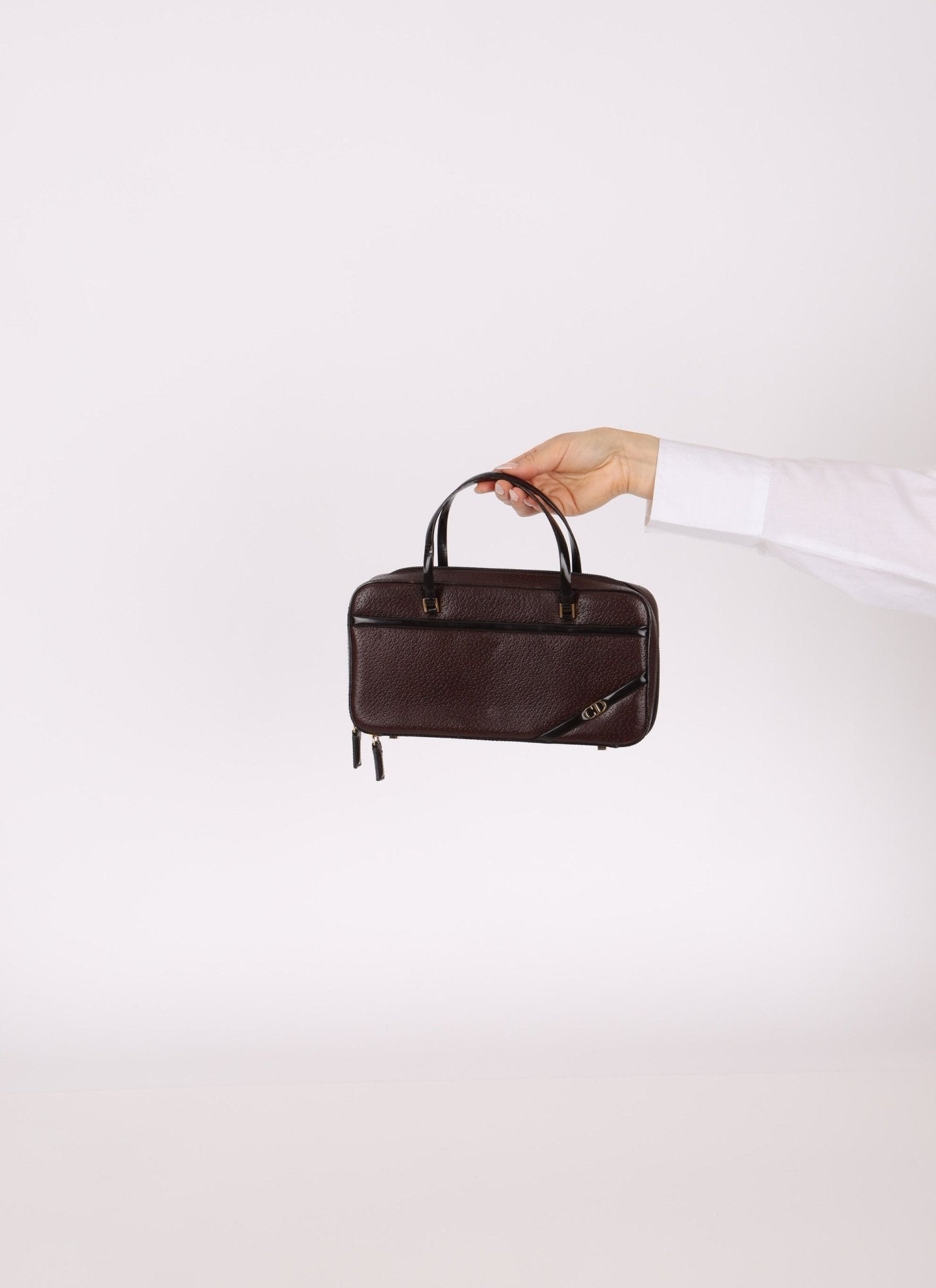 Dior 2001 Grained Calfskin Top Handle - FashioNica