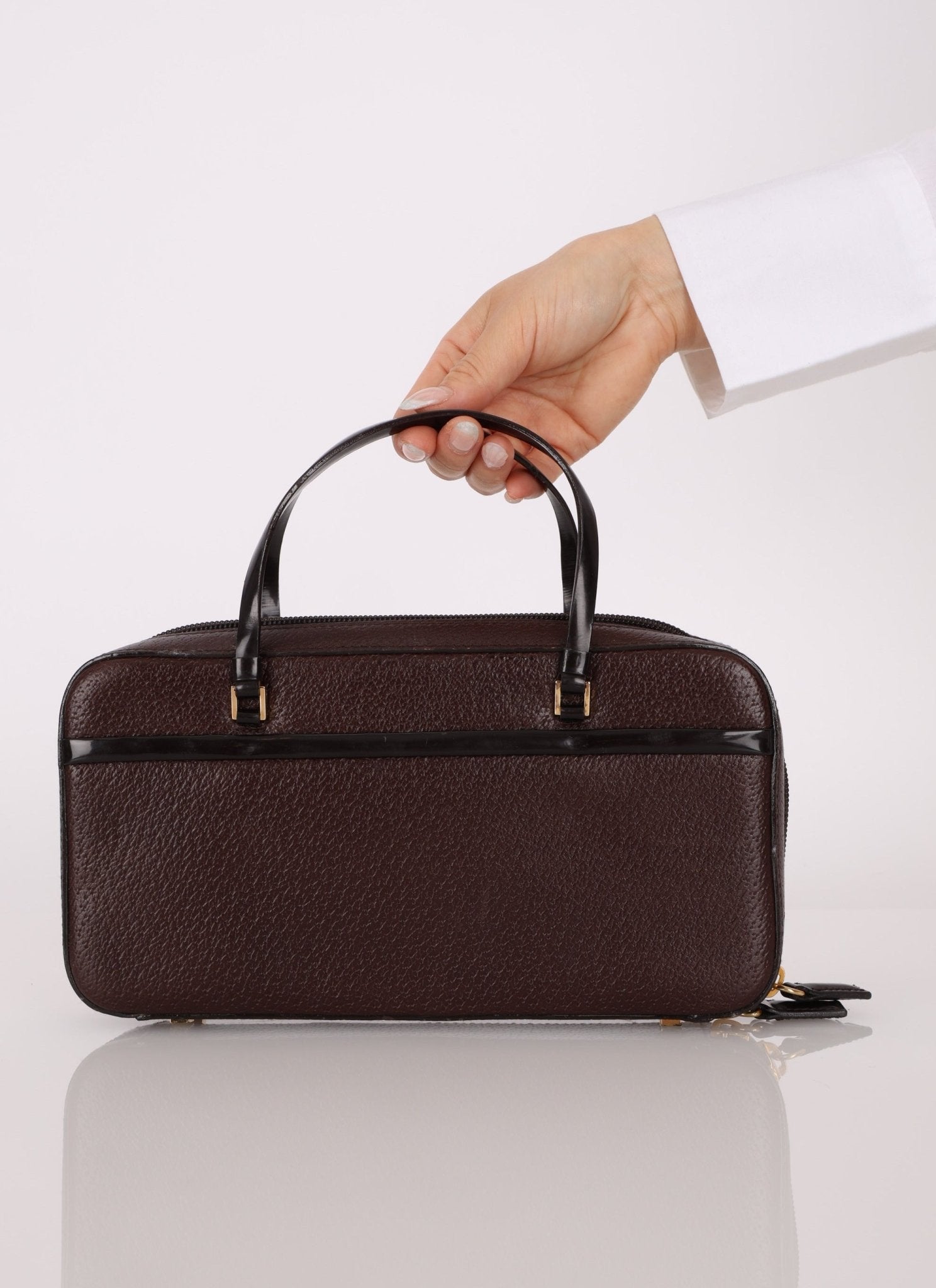 Dior 2001 Grained Calfskin Top Handle - FashioNica