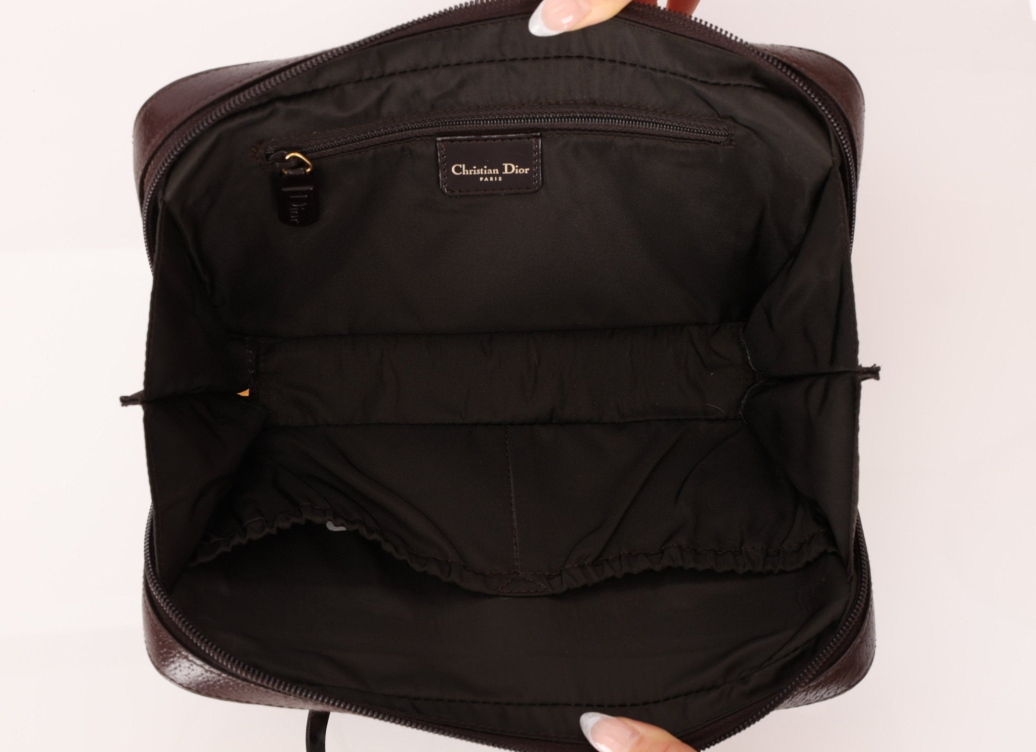 Dior 2001 Grained Calfskin Top Handle - FashioNica