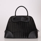 Dior 2001 License Plate Montaigne Leather and Pony Hair Bowler Bag - FashioNica