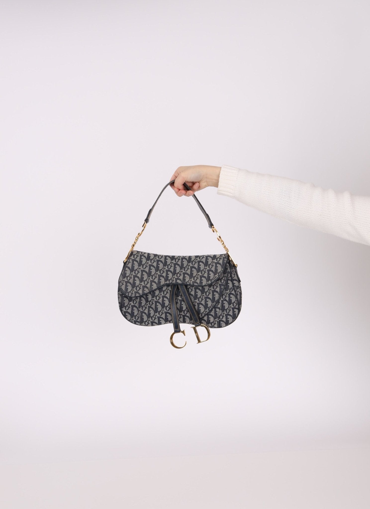 Dior 2001 Trotter Double Saddle Bag - FashioNica