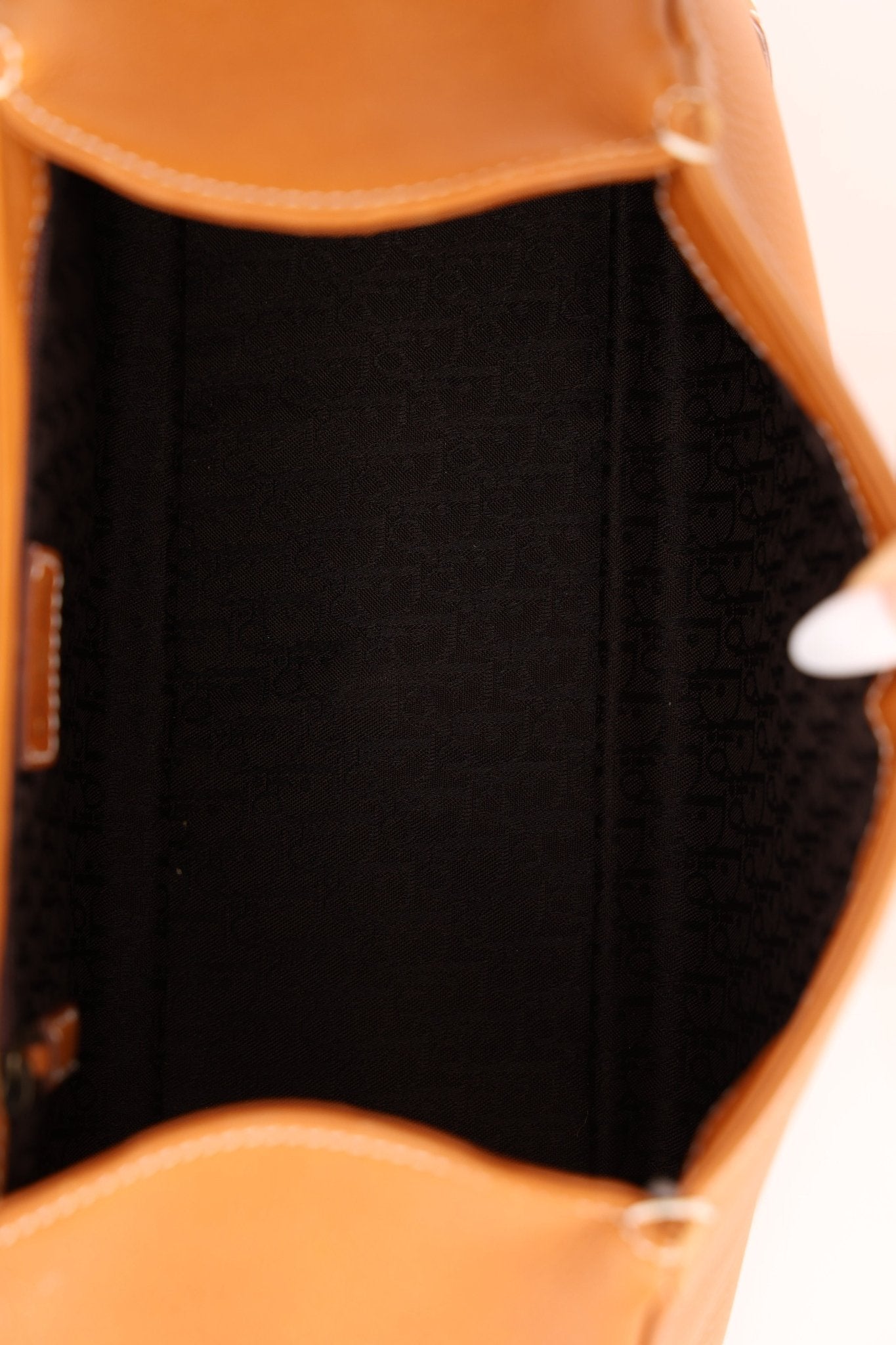 Dior 2002 Cognac Saddle Bowling Bag - FashioNica