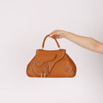 Dior 2002 Cognac Saddle Bowling Bag - FashioNica