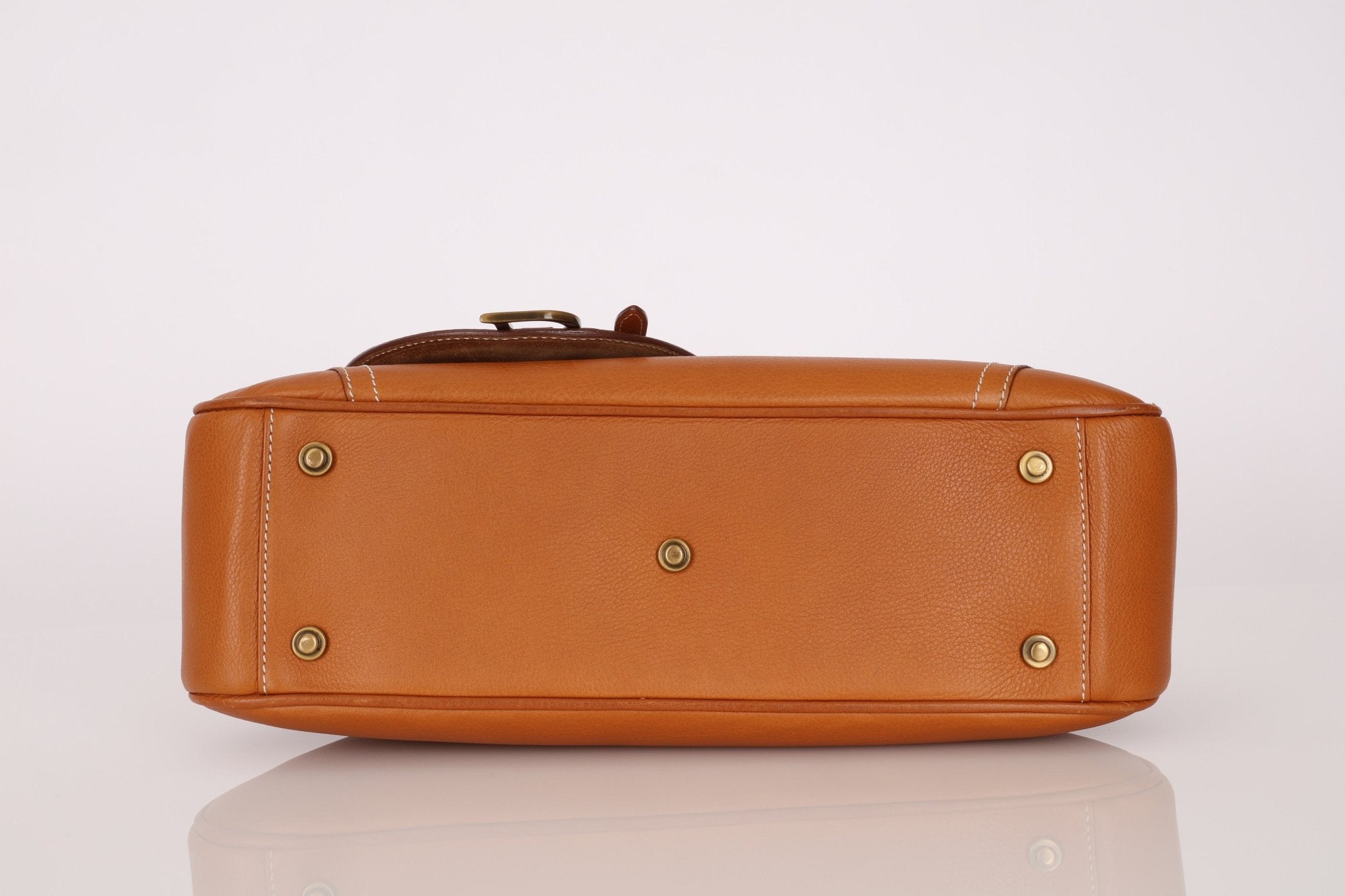 Dior 2002 Cognac Saddle Bowling Bag - FashioNica