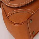 Dior 2002 Cognac Saddle Bowling Bag - FashioNica