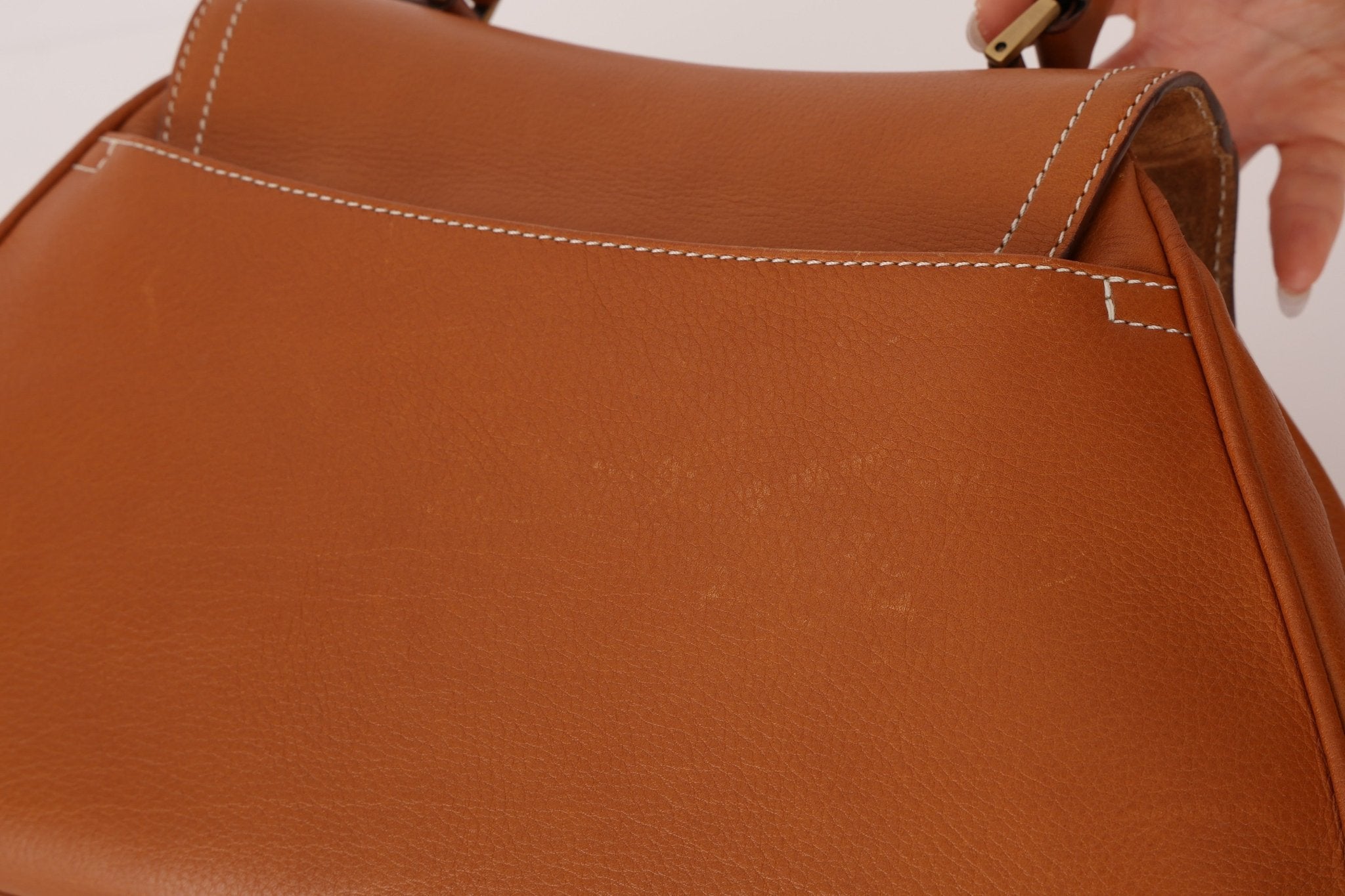 Dior 2002 Cognac Saddle Bowling Bag - FashioNica