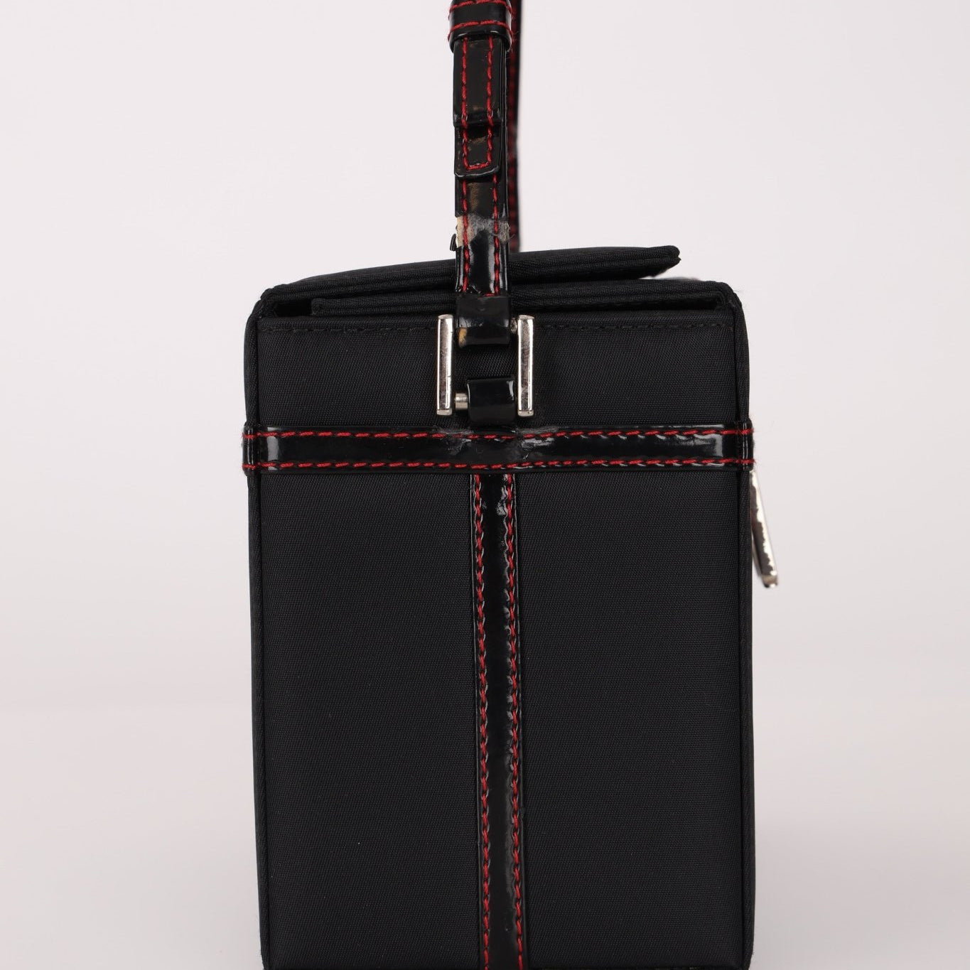 Dior 2002 Nylon Ribbon D - Clasp Vanity Bag - FashioNica