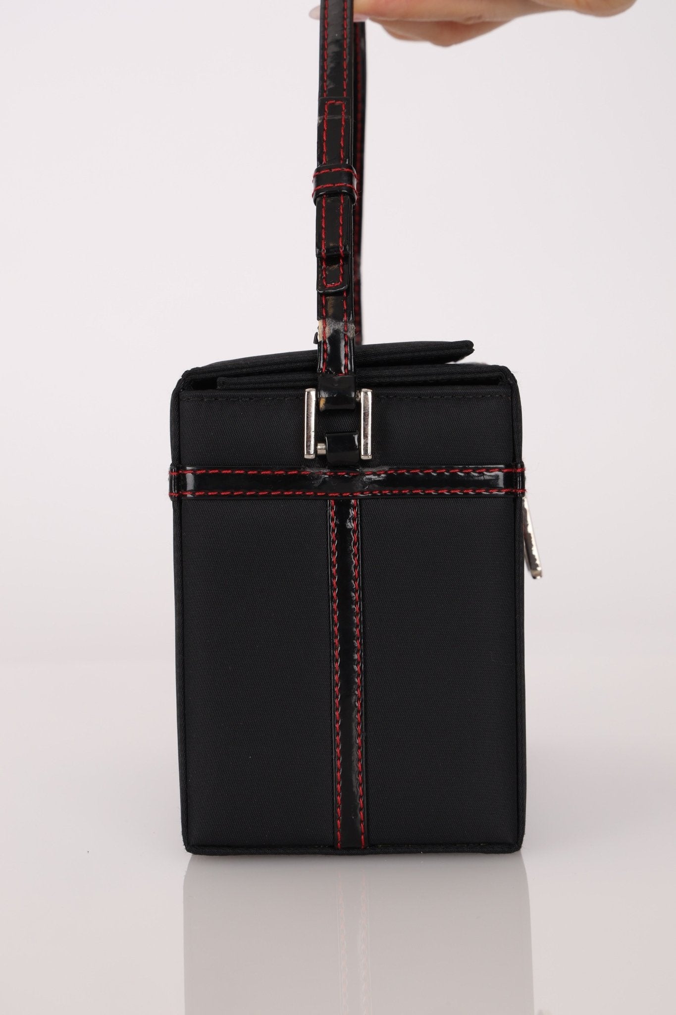 Dior 2002 Nylon Ribbon D - Clasp Vanity Bag - FashioNica