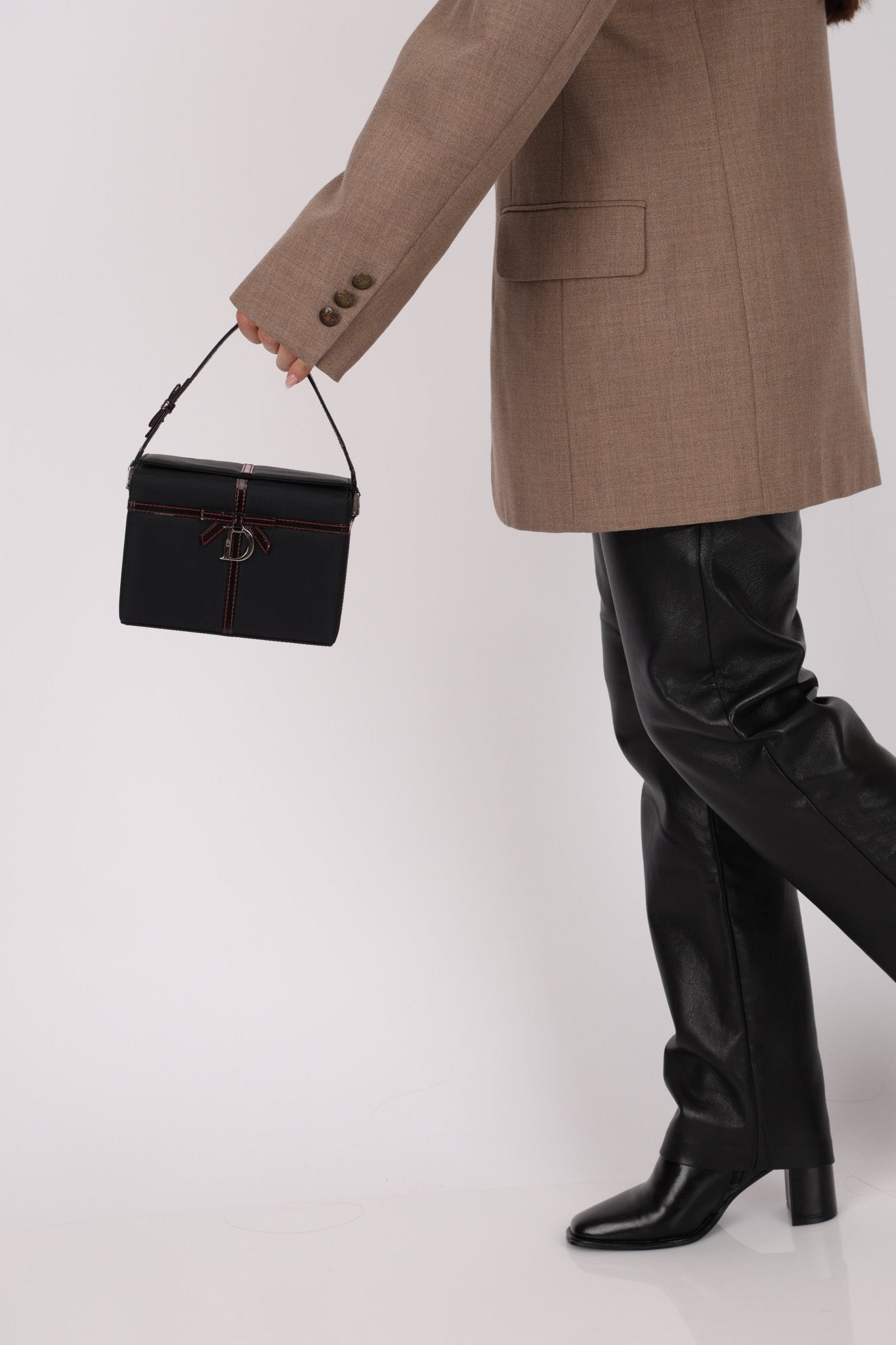 Dior 2002 Nylon Ribbon D - Clasp Vanity Bag - FashioNica