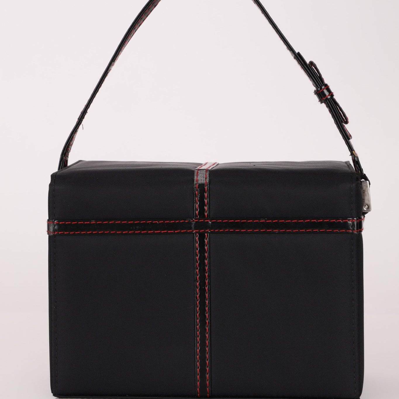 Dior 2002 Nylon Ribbon D - Clasp Vanity Bag - FashioNica