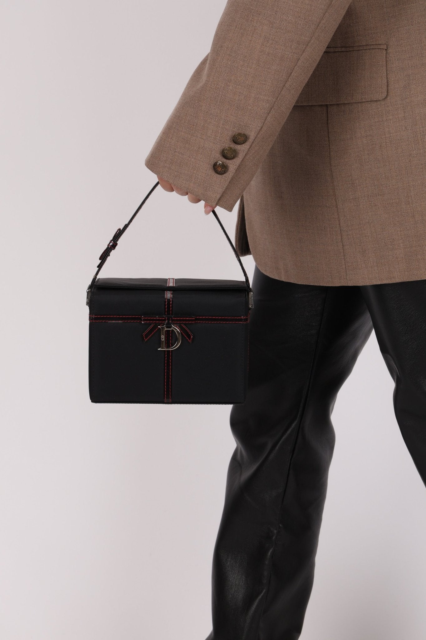 Dior 2002 Nylon Ribbon D - Clasp Vanity Bag - FashioNica