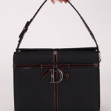 Dior 2002 Nylon Ribbon D - Clasp Vanity Bag - FashioNica