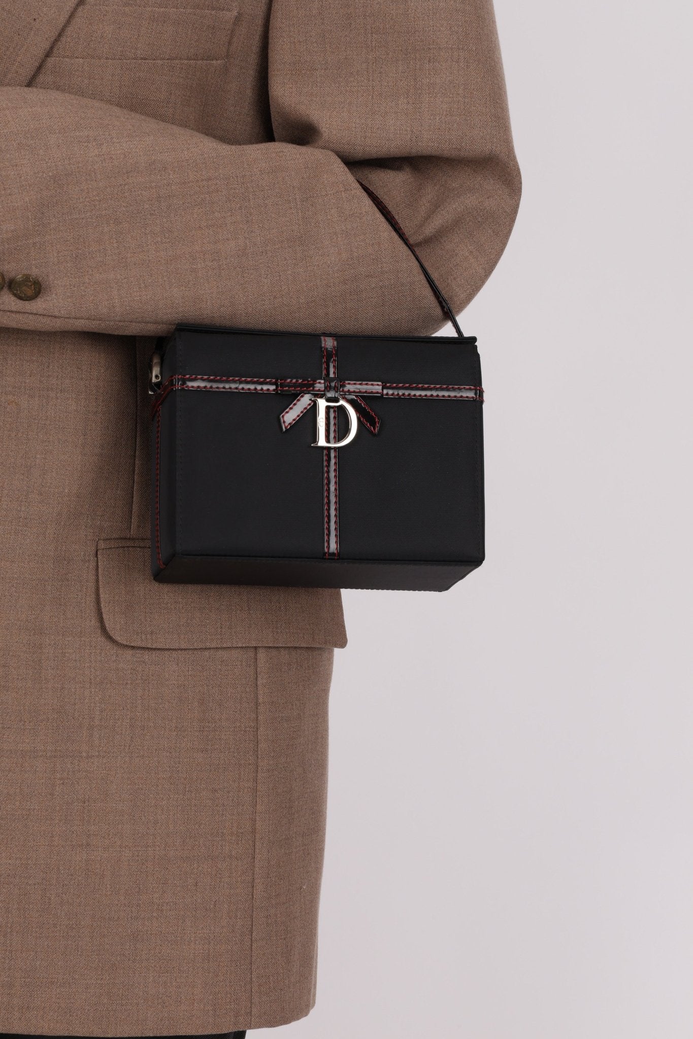 Dior 2002 Nylon Ribbon D - Clasp Vanity Bag - FashioNica