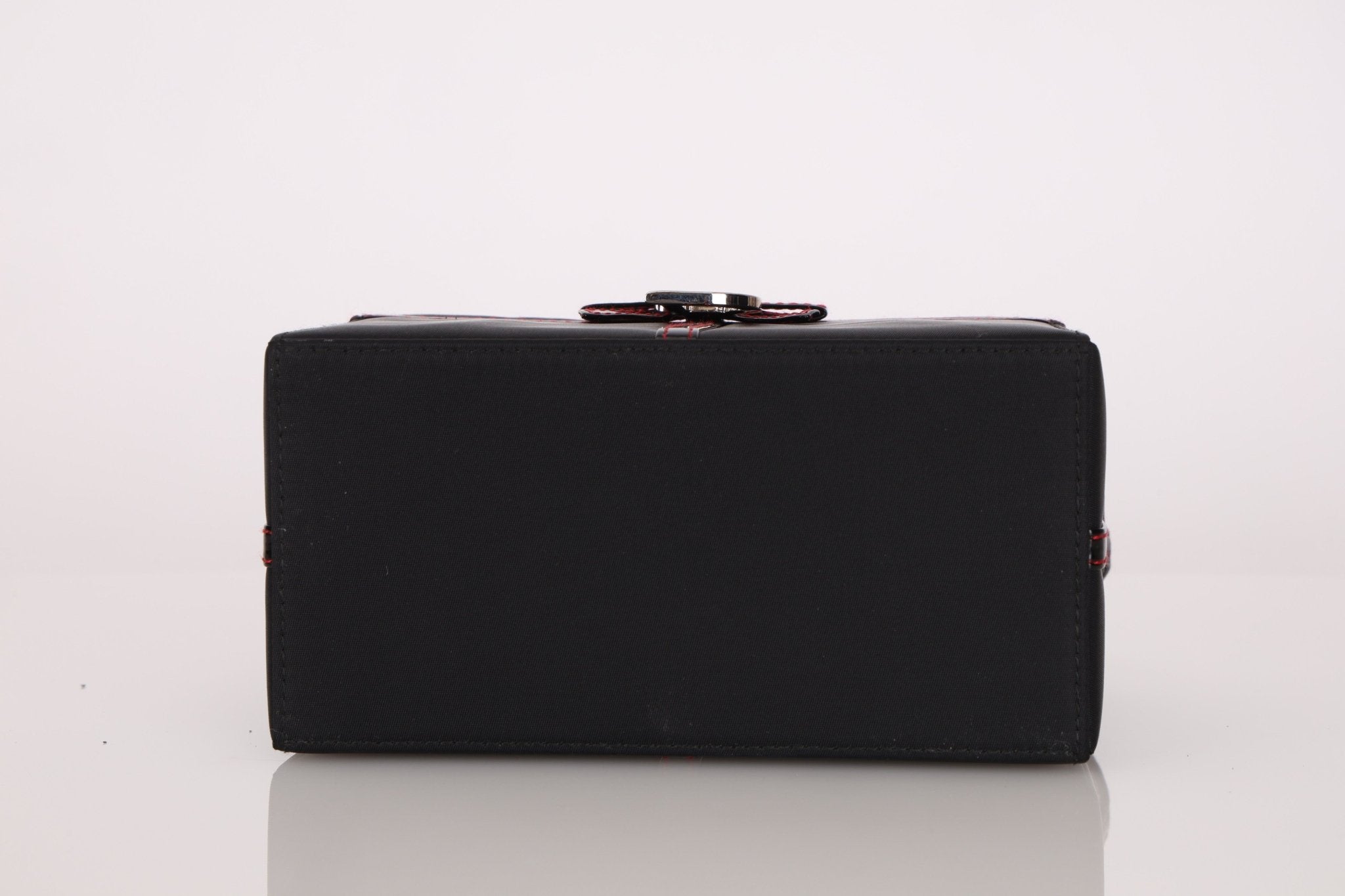 Dior 2002 Nylon Ribbon D - Clasp Vanity Bag - FashioNica