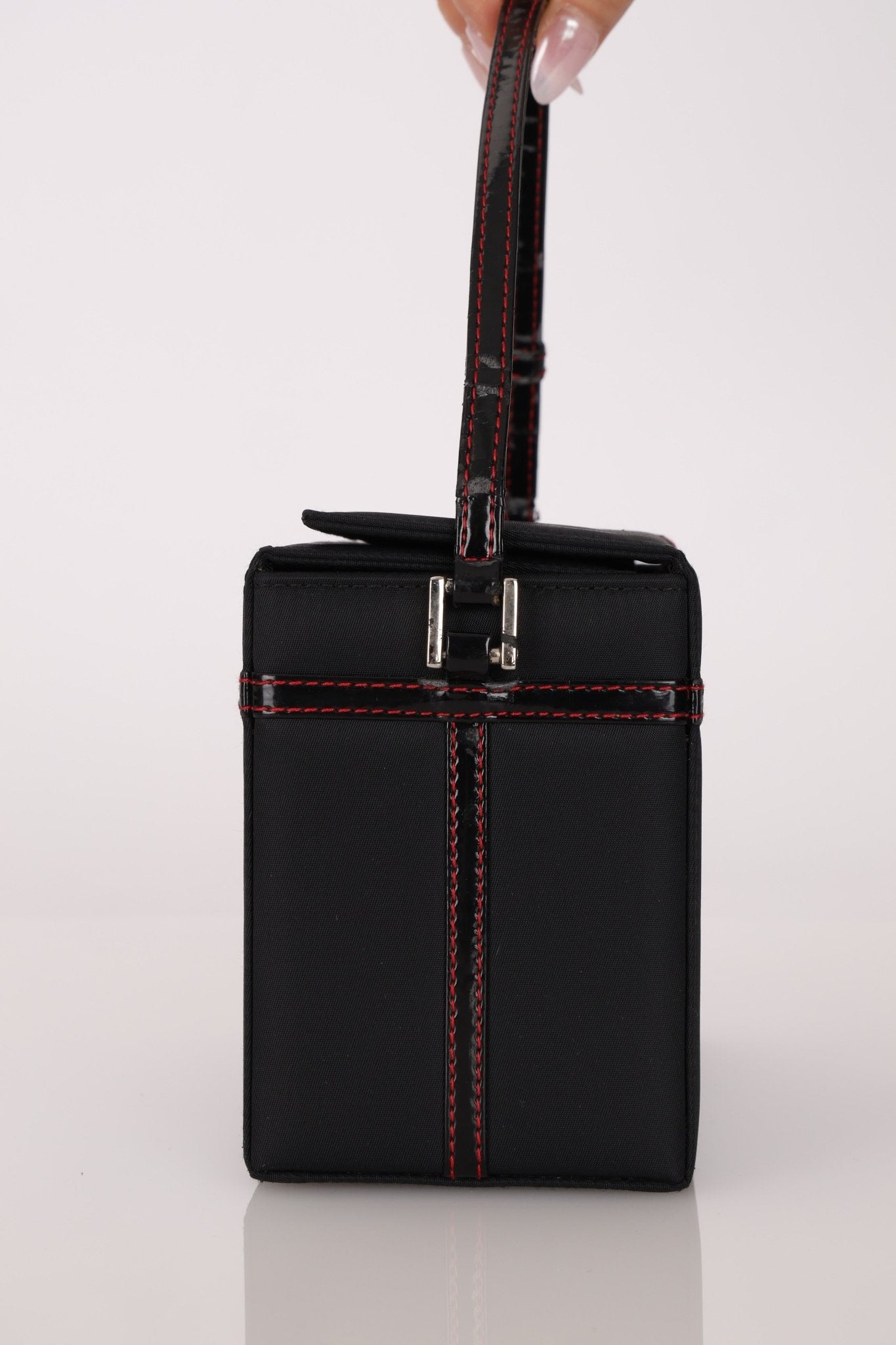 Dior 2002 Nylon Ribbon D - Clasp Vanity Bag - FashioNica