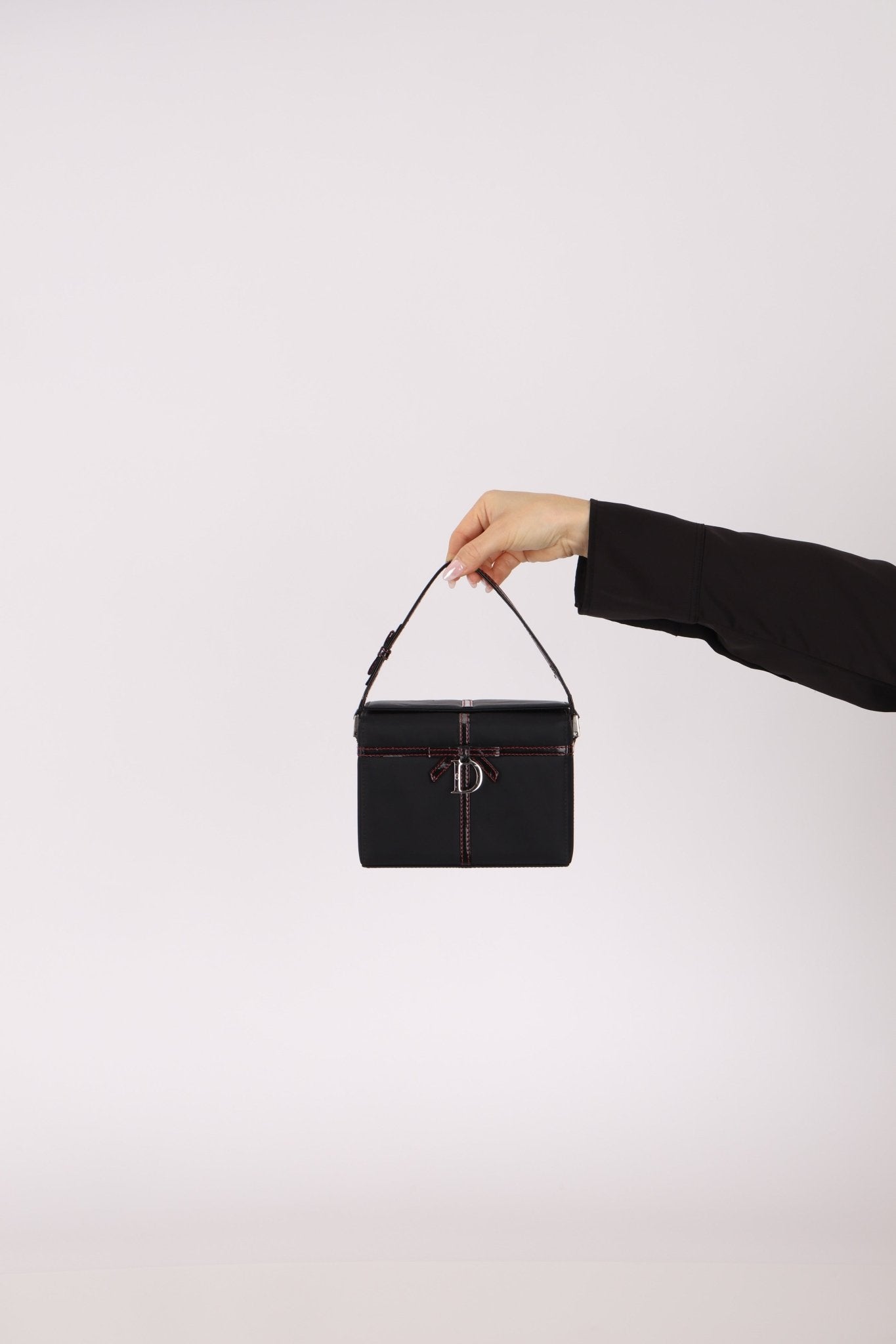 Dior 2002 Nylon Ribbon D - Clasp Vanity Bag - FashioNica