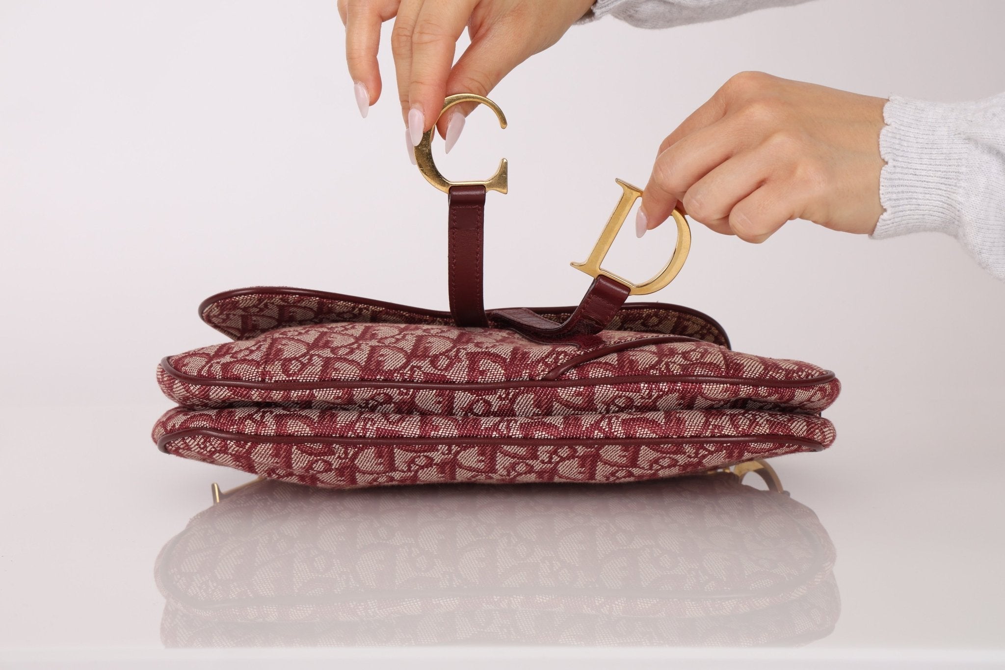 Dior 2002 Red Trotter Double Saddle - FashioNica