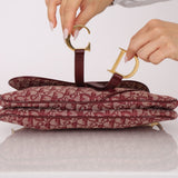 Dior 2002 Red Trotter Double Saddle - FashioNica
