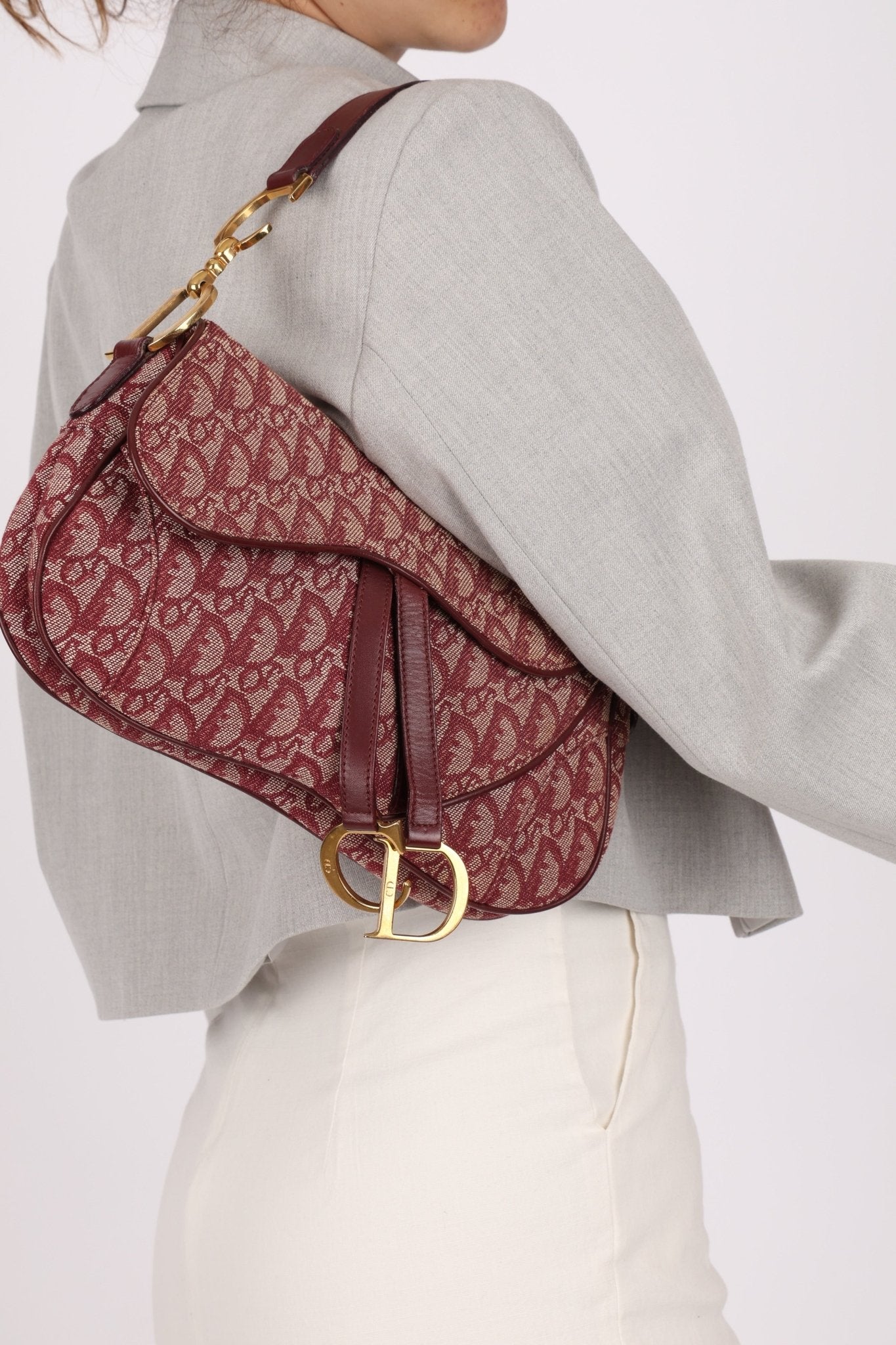 Dior 2002 Red Trotter Double Saddle - FashioNica