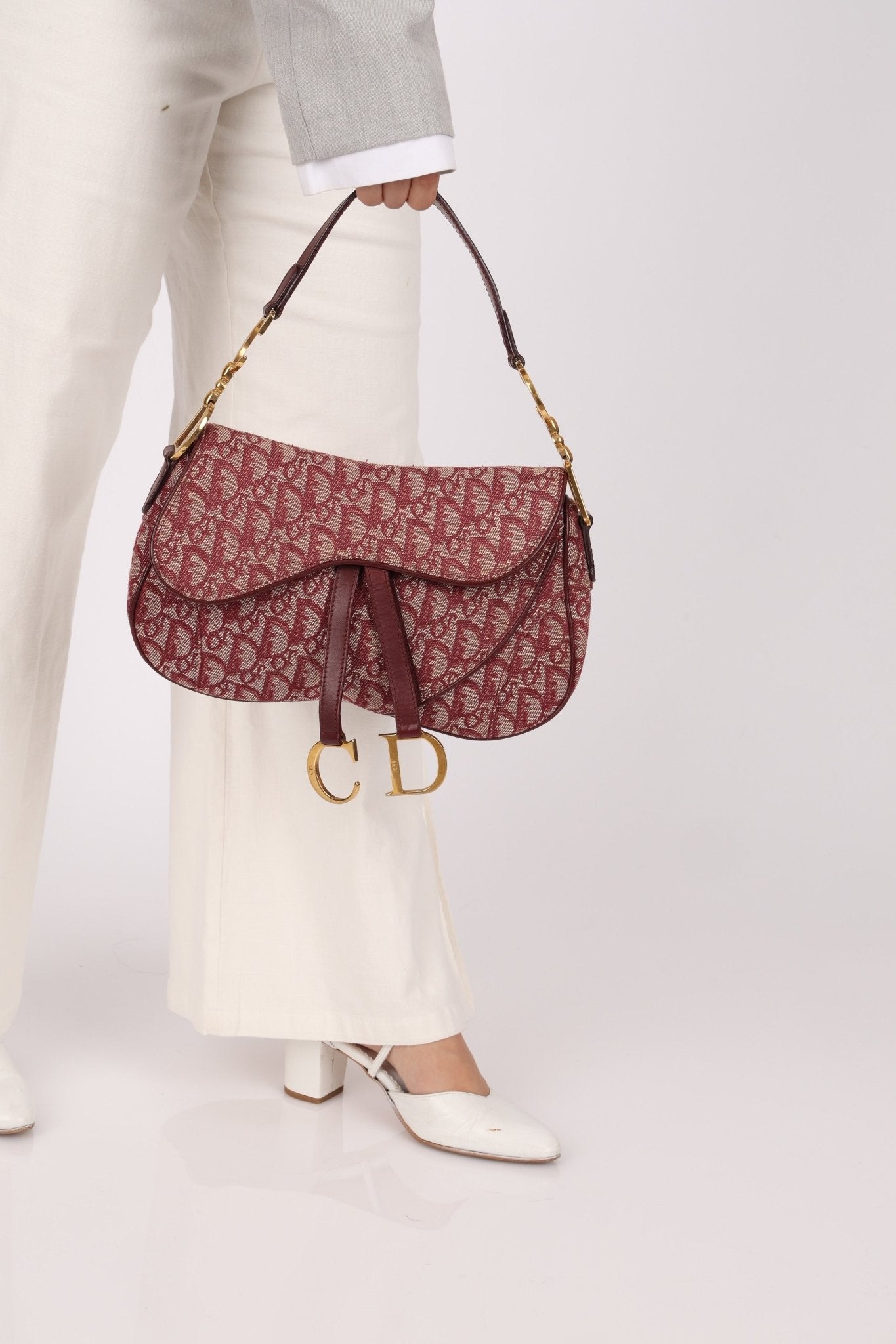 Dior 2002 Red Trotter Double Saddle - FashioNica