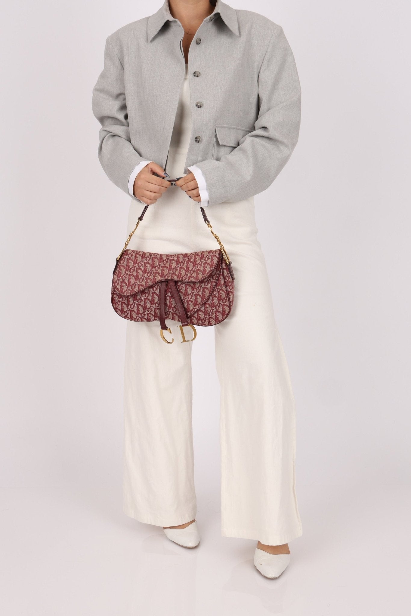 Dior 2002 Red Trotter Double Saddle - FashioNica