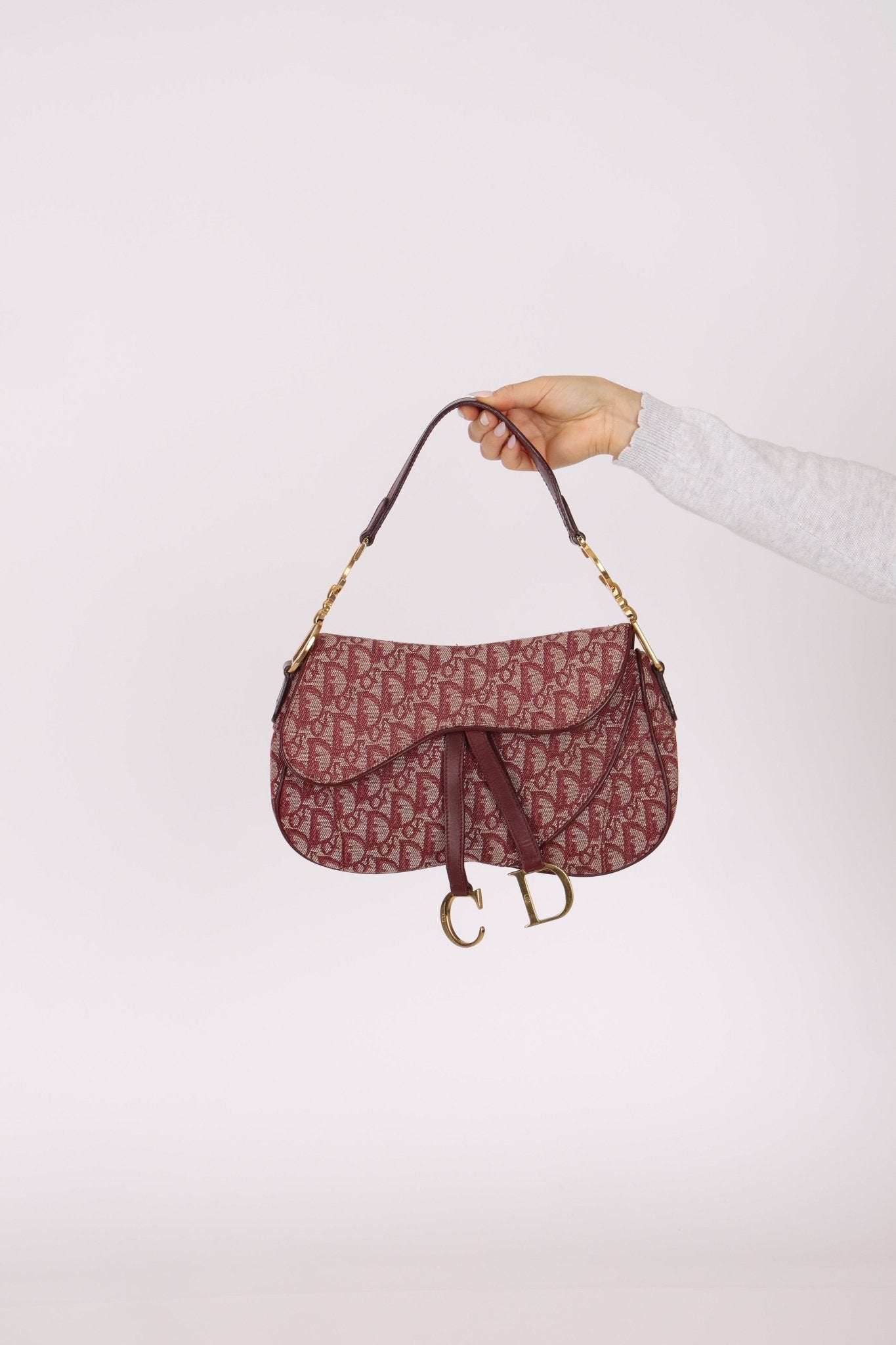 Dior 2002 Red Trotter Double Saddle - FashioNica