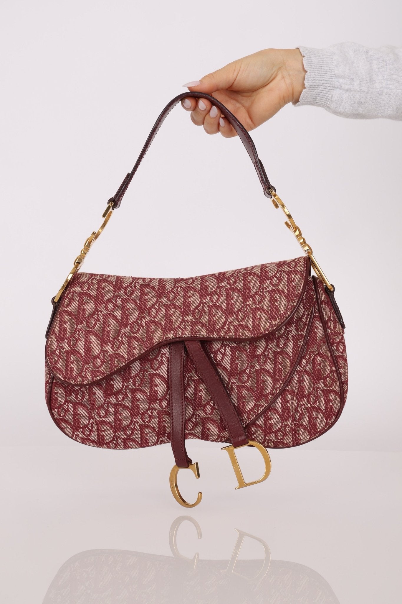 Dior 2002 Red Trotter Double Saddle - FashioNica