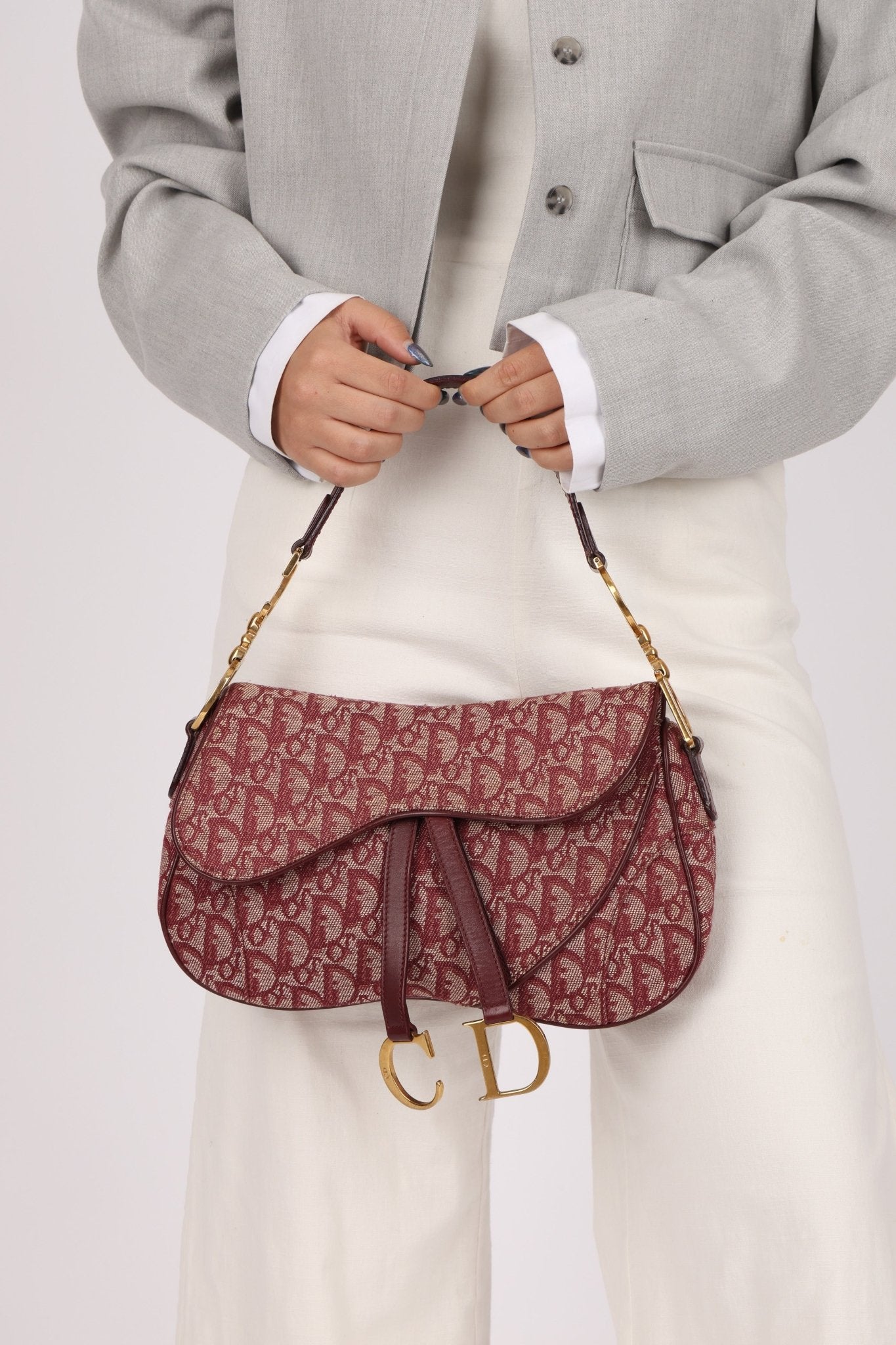 Dior 2002 Red Trotter Double Saddle - FashioNica