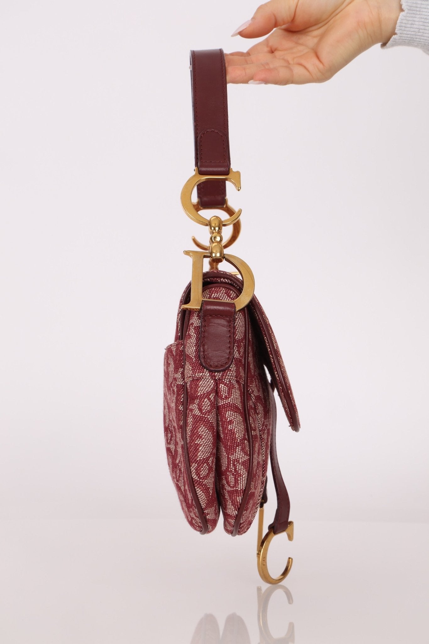 Dior 2002 Red Trotter Double Saddle - FashioNica