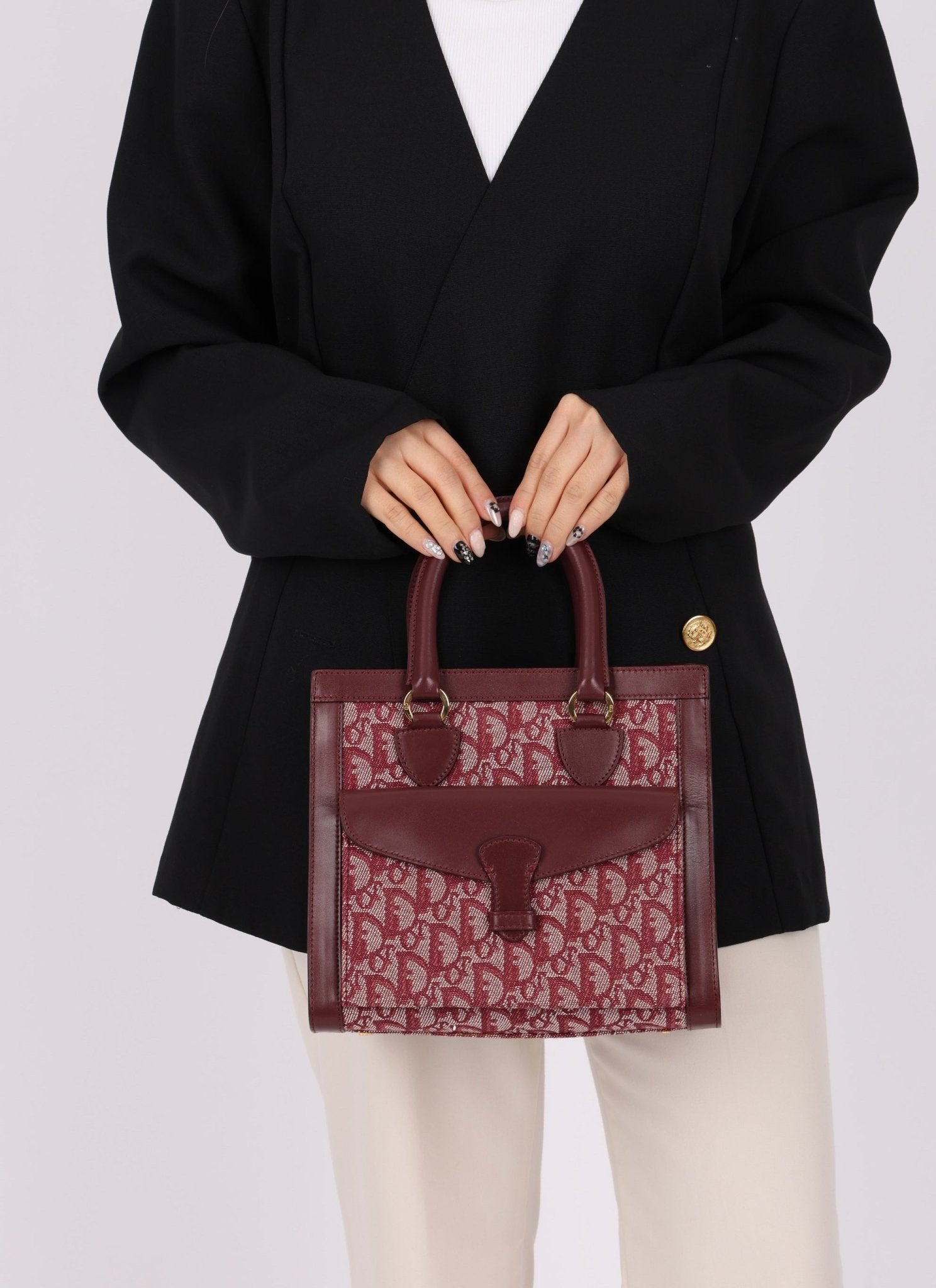 Dior 2002 Red Trotter Pocket Tote - FashioNica