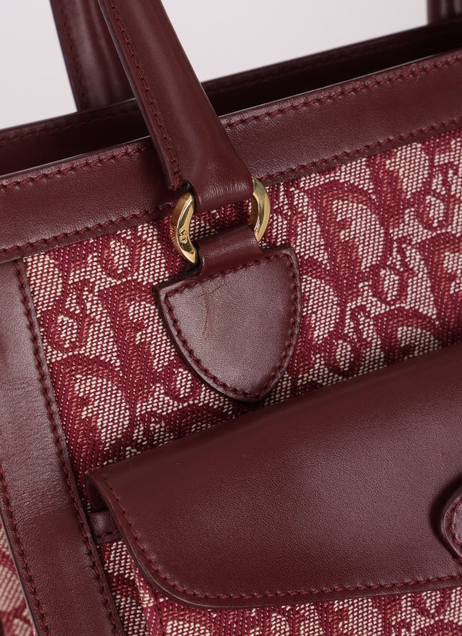 Dior 2002 Red Trotter Pocket Tote - FashioNica