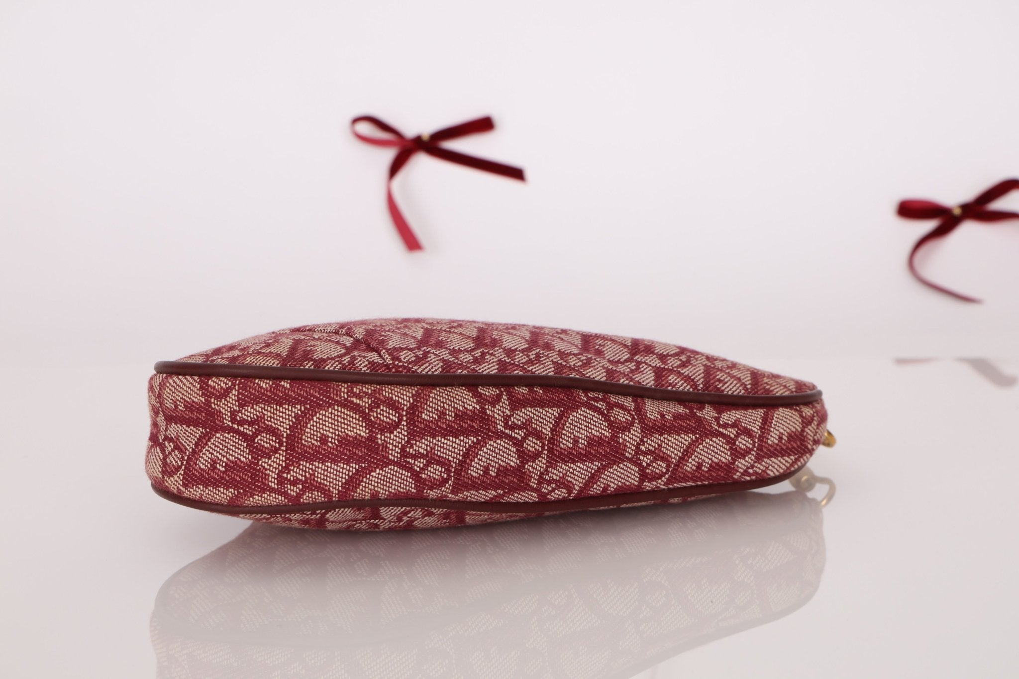 Dior 2002 Red Trotter Saddle Pochette - FashioNica