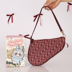 Dior 2002 Red Trotter Saddle Pochette - FashioNica