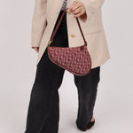 Dior 2002 Red Trotter Saddle Pochette - FashioNica