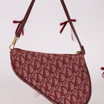 Dior 2002 Red Trotter Saddle Pochette - FashioNica