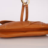 Dior 2002 Tan Grained Calfskin Double Saddle - FashioNica