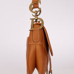 Dior 2002 Tan Grained Calfskin Double Saddle - FashioNica