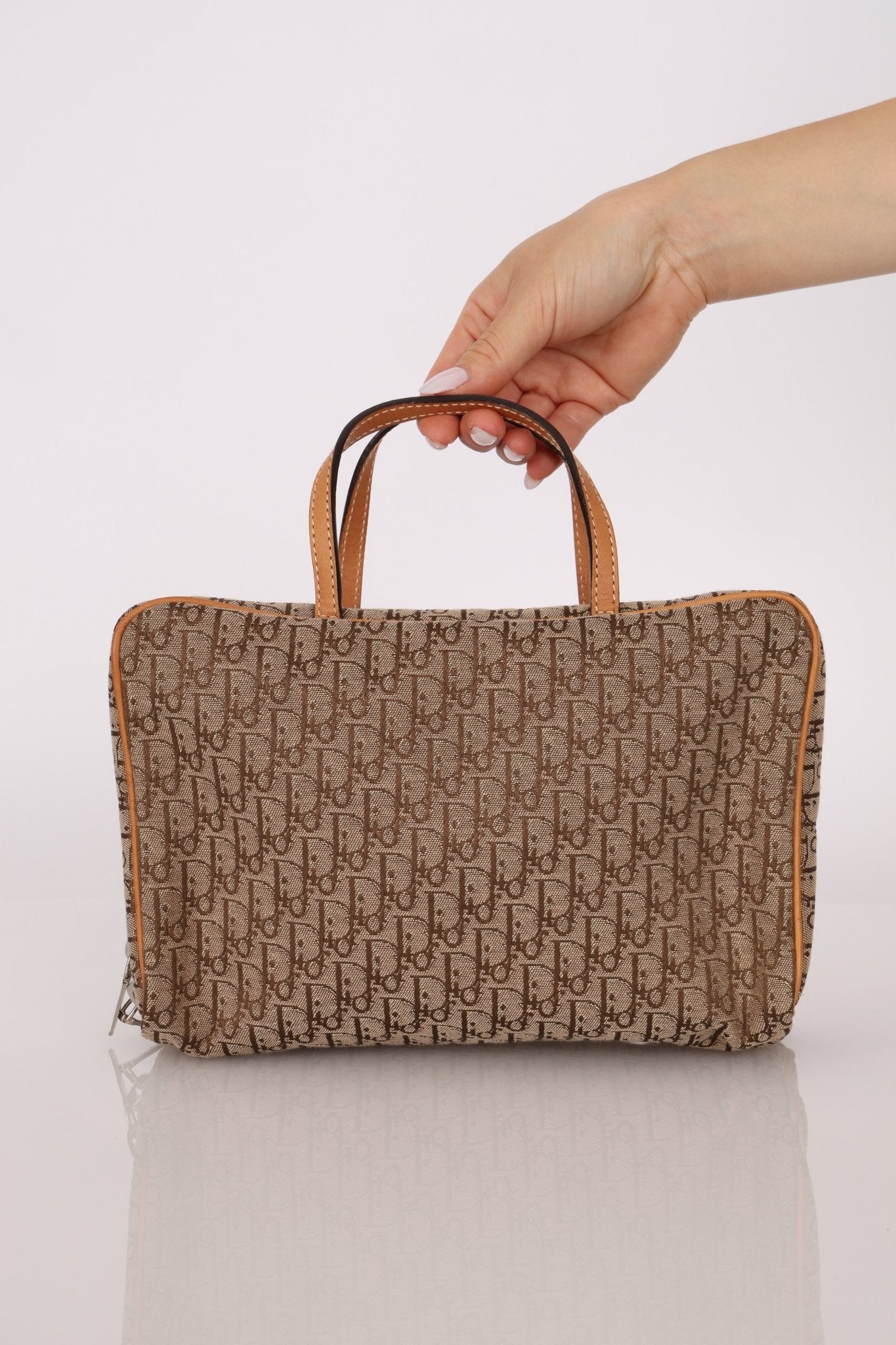 Dior 2003 Beige Trotter Mini Bowler - FashioNica