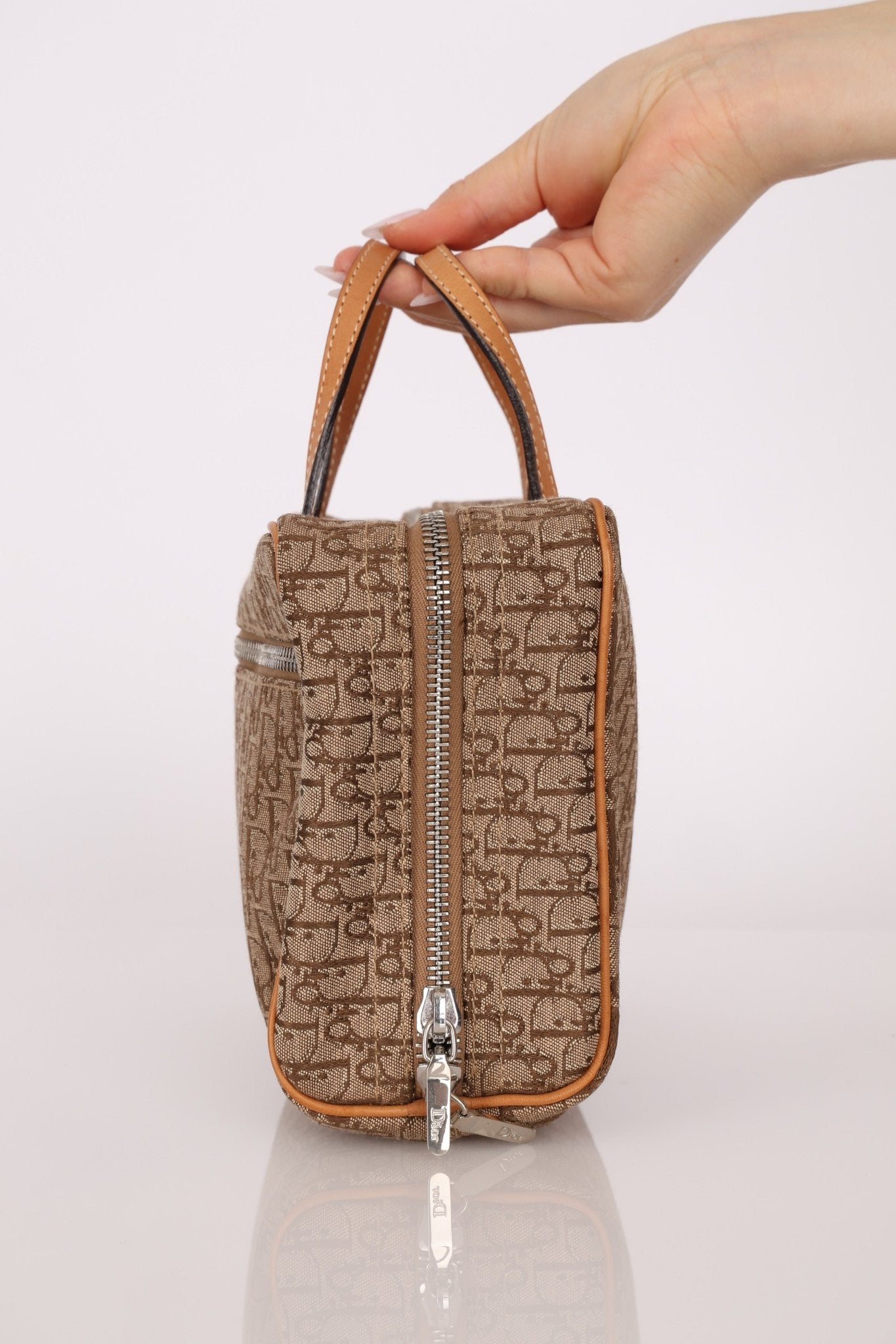 Dior 2003 Beige Trotter Mini Bowler - FashioNica