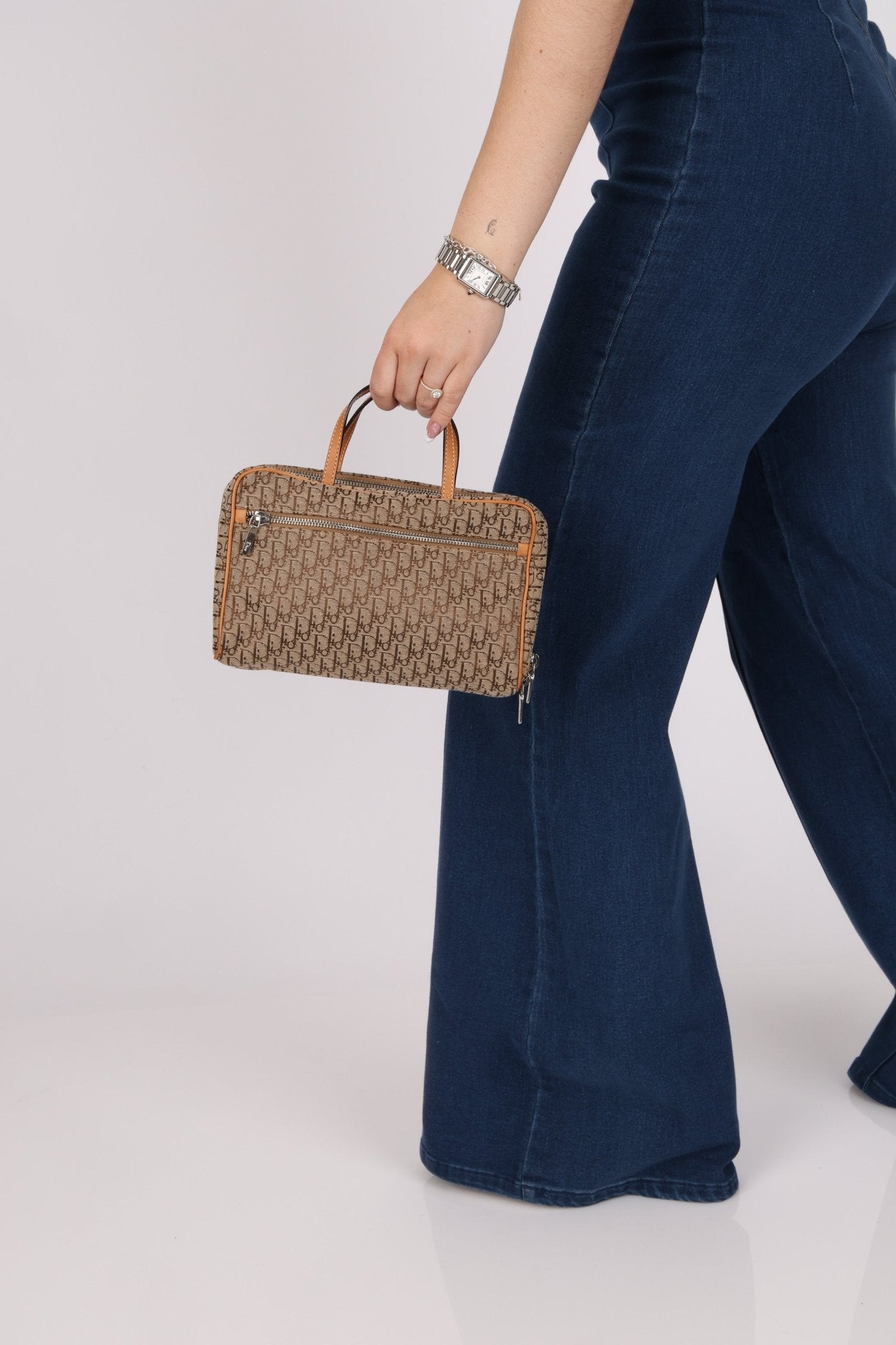 Dior 2003 Beige Trotter Mini Bowler - FashioNica