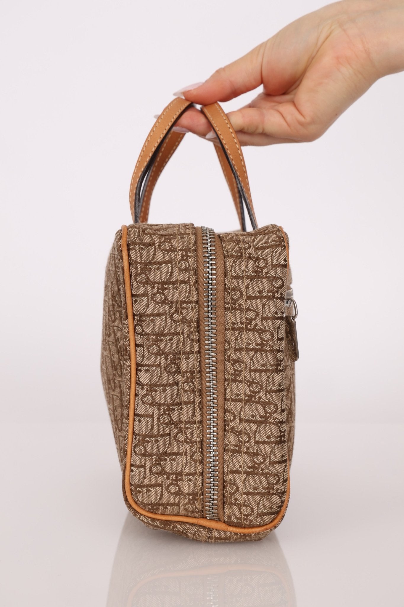 Dior 2003 Beige Trotter Mini Bowler - FashioNica