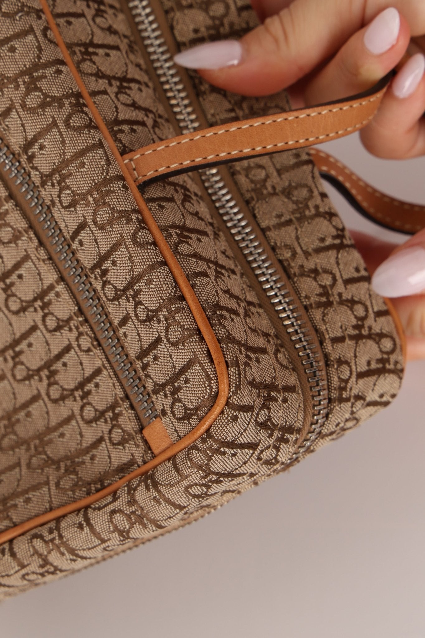 Dior 2003 Beige Trotter Mini Bowler - FashioNica