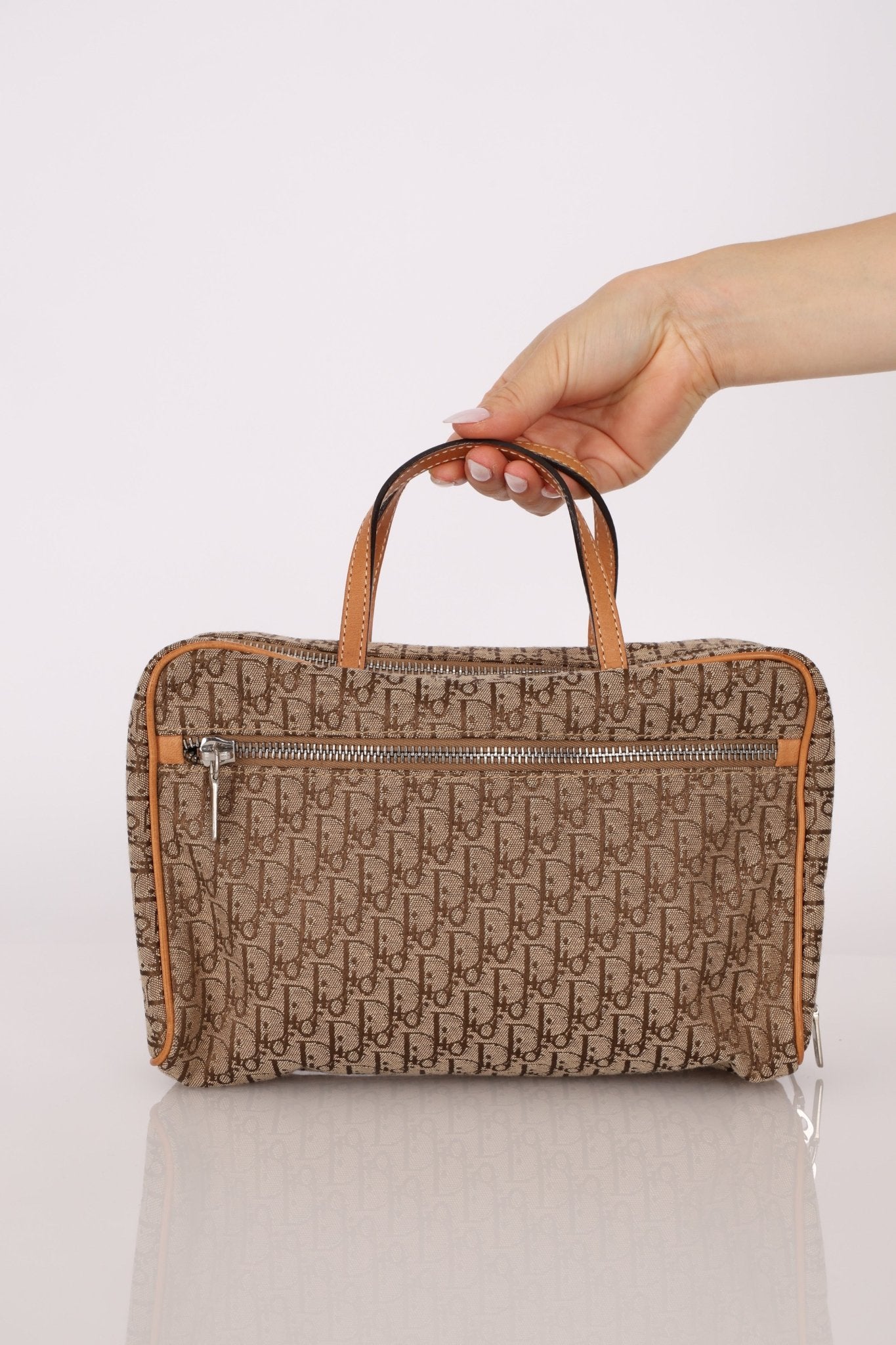 Dior 2003 Beige Trotter Mini Bowler - FashioNica