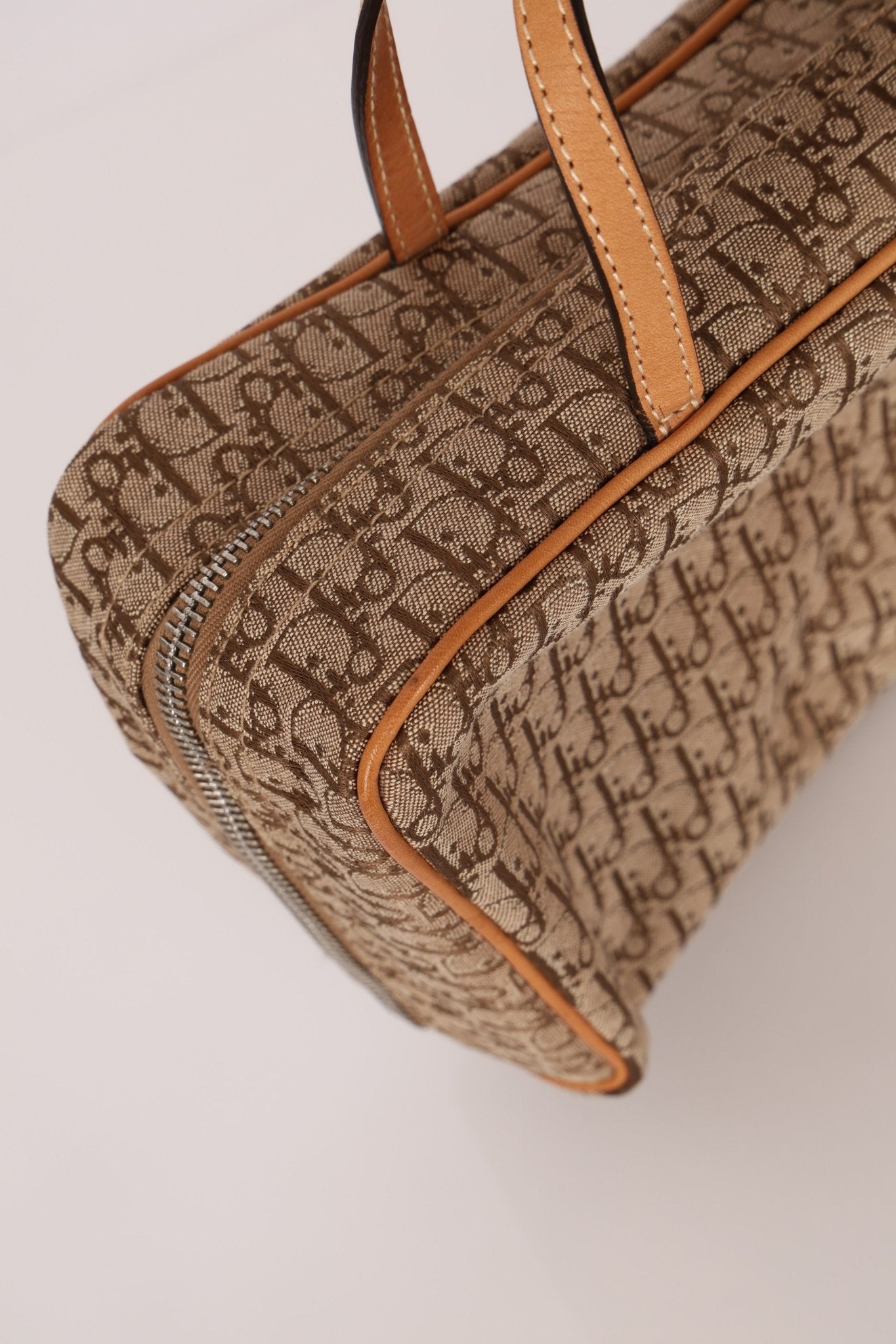 Dior 2003 Beige Trotter Mini Bowler - FashioNica