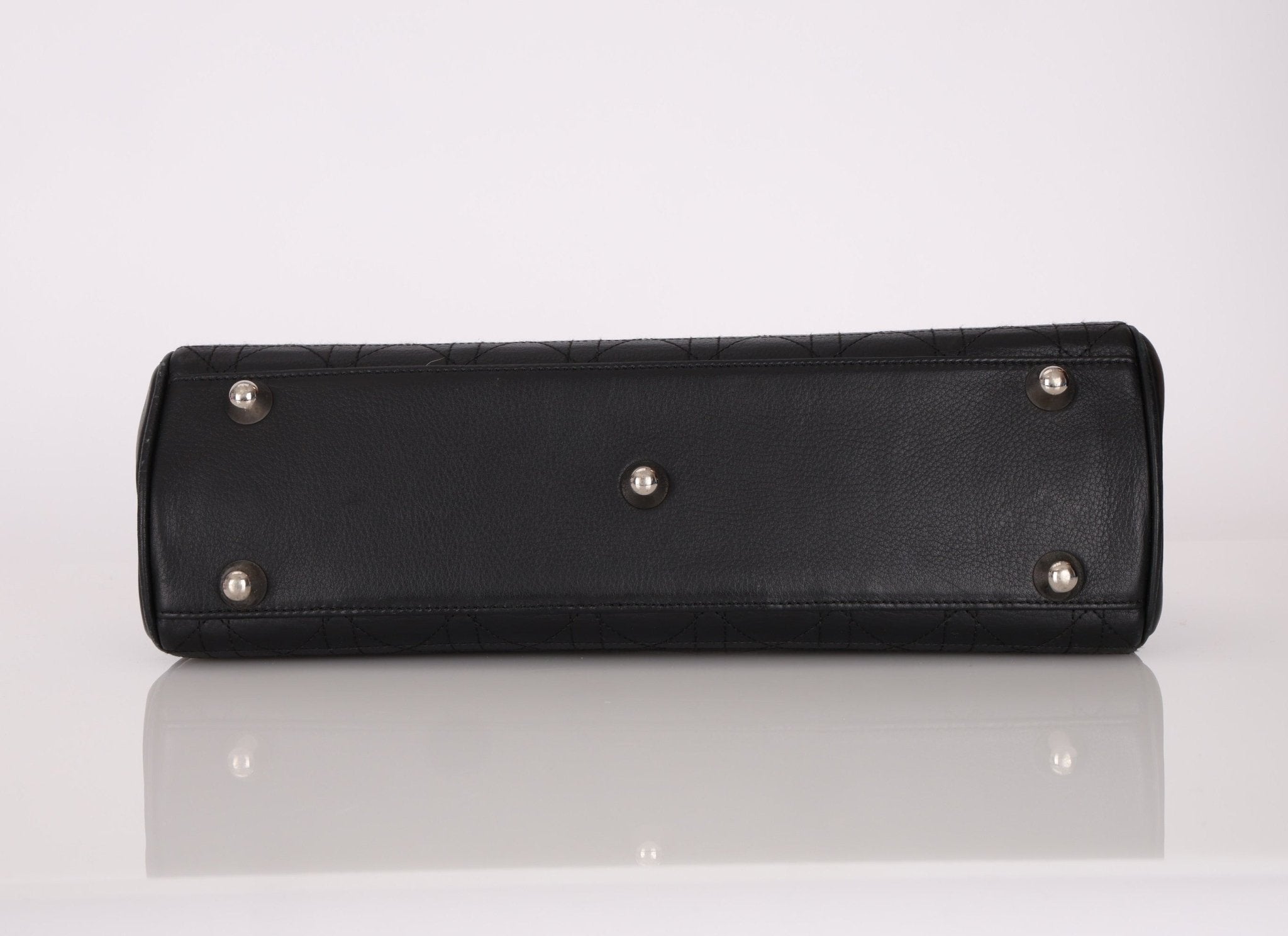 Dior 2005 Cannage Stitch D Buckle Medium Tote - FashioNica