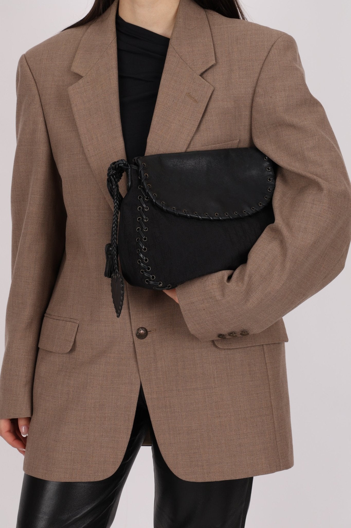 Dior 2007 Black Diorissimo Romantique Shoulder Bag - FashioNica