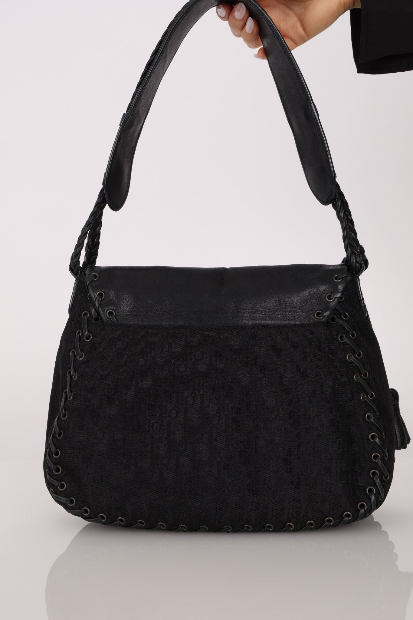 Dior 2007 Black Diorissimo Romantique Shoulder Bag - FashioNica
